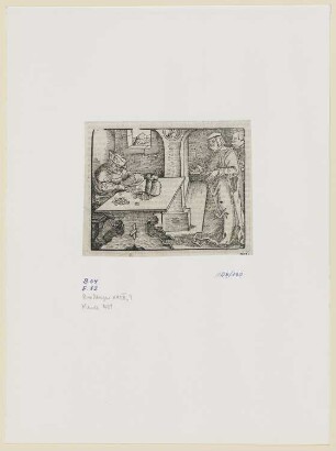 Du sollst nicht begehren deines Nächsten Gut, Blatt 10 aus: "Marcus von Lindau: Die zehn Gebote in diesem Buch erklärt und ausgelegt durch etliche hochberühmte Lehrer, Straßburg, Johann Grüninger, 1516"