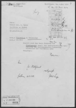 Hohenacker: Pfarrbericht 1958