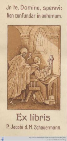 Exlibris (Aus: UB Freiburg, BS 14/1050).