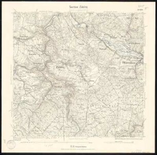 Äquidistantenkarte 129 : Section Zöblitz, 1912 : Section Zöblitz. - 1:25000. - Leipzig: Giesecke & Devrient, 1912. - 1 Kt.