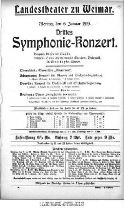 Drittes Symphonie-Konzert