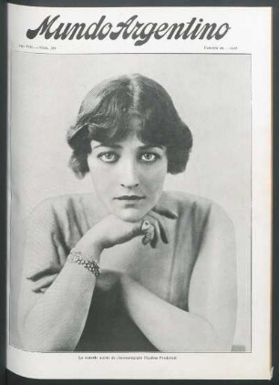 La notable actriz de cinematógrafo Paulina Frederich [Fotografía]