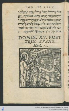 Domin. XV. Post Trin. Evang. Matth. VI.