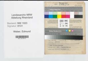 Entnazifizierung Edmund Weber , geb. 07.08.1899 (Kaufmann)
