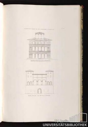 Pl. 23. Facade D'Un Palais Via Dei Pandolfini, A Florence. Petit Palais Via Dei Guicchardini.