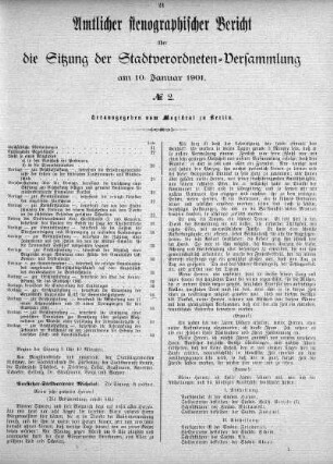 No. 2, 10. Januar 1901