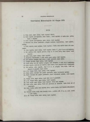 Osservazioni Meteorologiche del Giugno 1876.