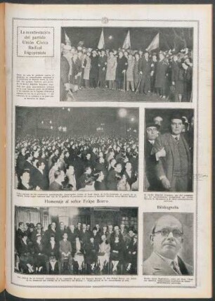 Homenaje al señor Felipe Boero