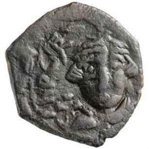 Münze, Follis, 643 / 644