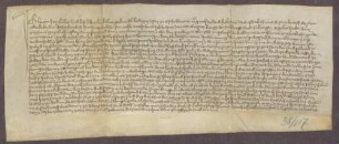 Gültverschreibung des Werner Köler und seinem Bruder Martin Köler, beide zu Öschelbronn, über zehn Schilling Hauptgut, für das sie jährlich zehn Schilling Heller an das Predigerkloster zu Pforzheim zahlen.