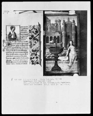 Lateinisches Gebetbuch mit Kalendarium — Heilige Magdalena