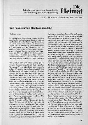 Nr. 3/4 - 94. Jahrgang - Neumünster, März/April 1987