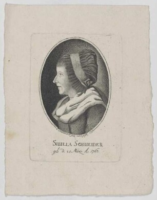 Bildnis der Sibilla Schneider