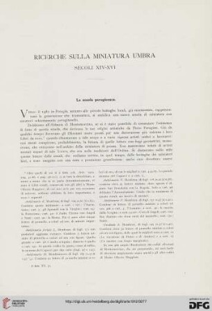 15: Ricerche sulla miniatura umbra : Secoli XIV-XVI