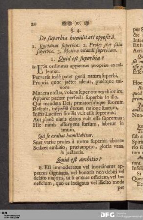 §. 4. De superbia humilitati oppositâ.