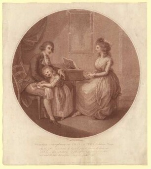 "Werter contemplating on Charlotte’s wedding ring". Werther und Lotte am Klavier
