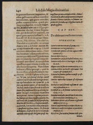 Cap XXV. De observatione Somniorum