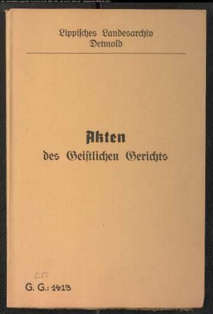 Ilschen Potharst gegen Tönnies im Hohle, wegen einer Eheklage