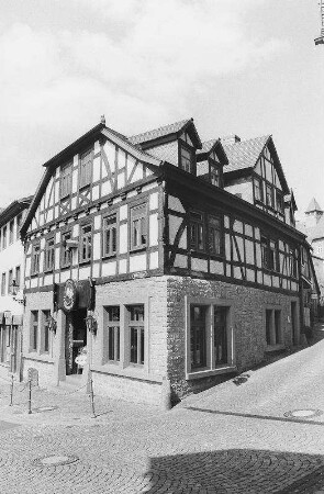 Gasthaus ''Eulenspiegel'' (Wohnhaus, Fachwerk); Gelnhausen, Röther Gasse 10