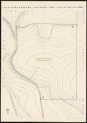 Nationalpolitische Erziehungsanstalt im Weserbergland Schinkelwettbewerb 1941: Lageplan 1:1000 (Wettbewerbsunterlagen)