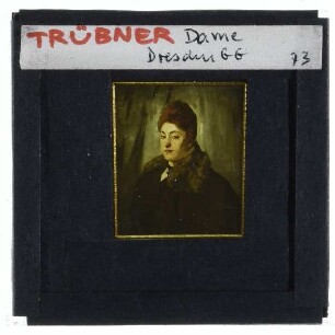 Trübner, Dame mit rotem Haar