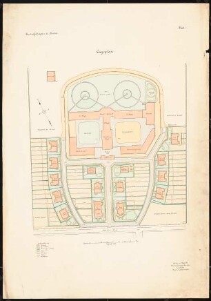 Zentralgefängnis, Mühlenweg, Stuhm: Lageplan 1:500