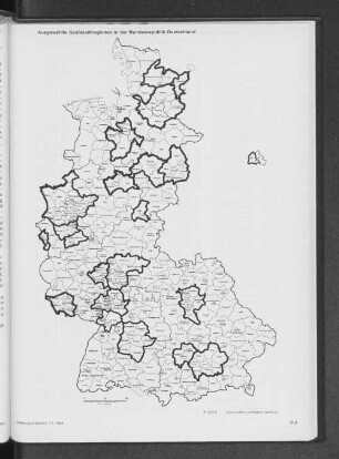 Ausgewählte Großstadtregionen in der Bundesrepublik Deutschland