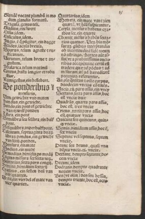De ponderibus & mensuris.