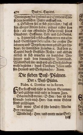 Die sieben Buß-Psalmen.