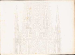 Dom, Köln Tafelband mit Facsimiles der Originalzeichnungen: Ansicht Detail