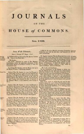 Journals of the House of Commons. 81. 1826