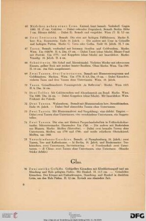Glas (Nr. 76-93)