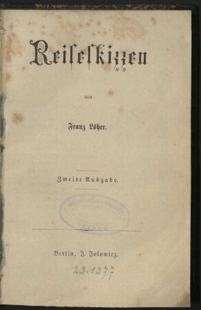Reiseskizzen
