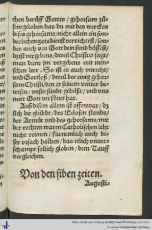 Von den siben zeiten.