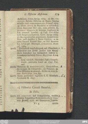 1) Historici Circuli Bavarici.