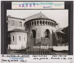 Saint-Guilhem-le-Désert: Abteikirche, Chor von Südosten