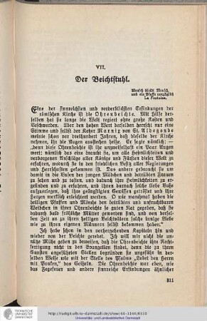 VII. Der Beichtstuhl