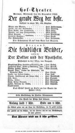 Der gerade Weg der beste