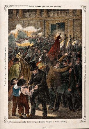 Die Erstürmung des Berliner Zeughauses durch das Volk