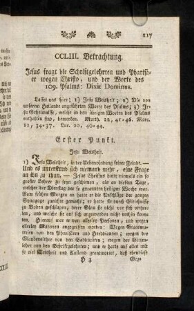 117-122, Erster Punkt; Zweyter Punkt