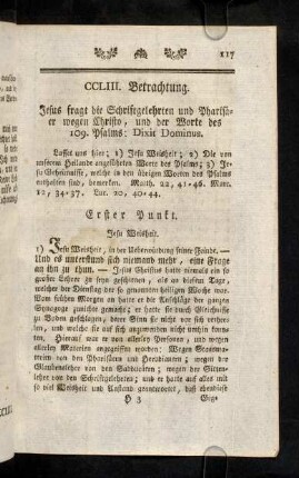 117-122, Erster Punkt; Zweyter Punkt