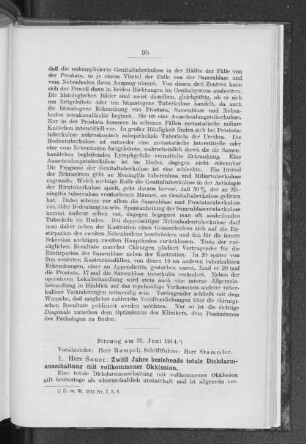 Sitzung am 23. Juni 1914.