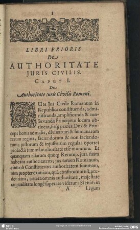 Libri Prioris De Autoritate Iuris Civilis