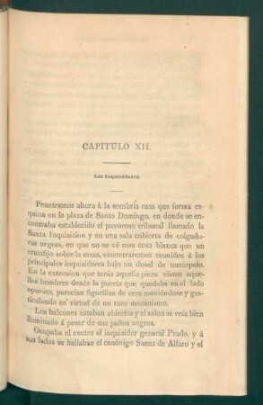 Capítulo XII. - Los inquisidores.