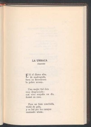 La urraca : (Leyenda)