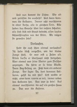 Verlaufen.