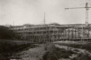 Muldenhütten, Bau der neuen Straßenbrücke über Freiberger Mulde