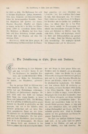 8. Die Bevölkerung in Chile, Peru und Bolivien