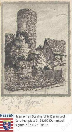 Lindenfels im Odenwald, alter Turm