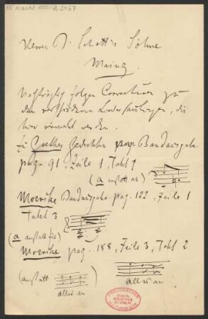 Brief an B. Schott's Söhne : 04.01.1892